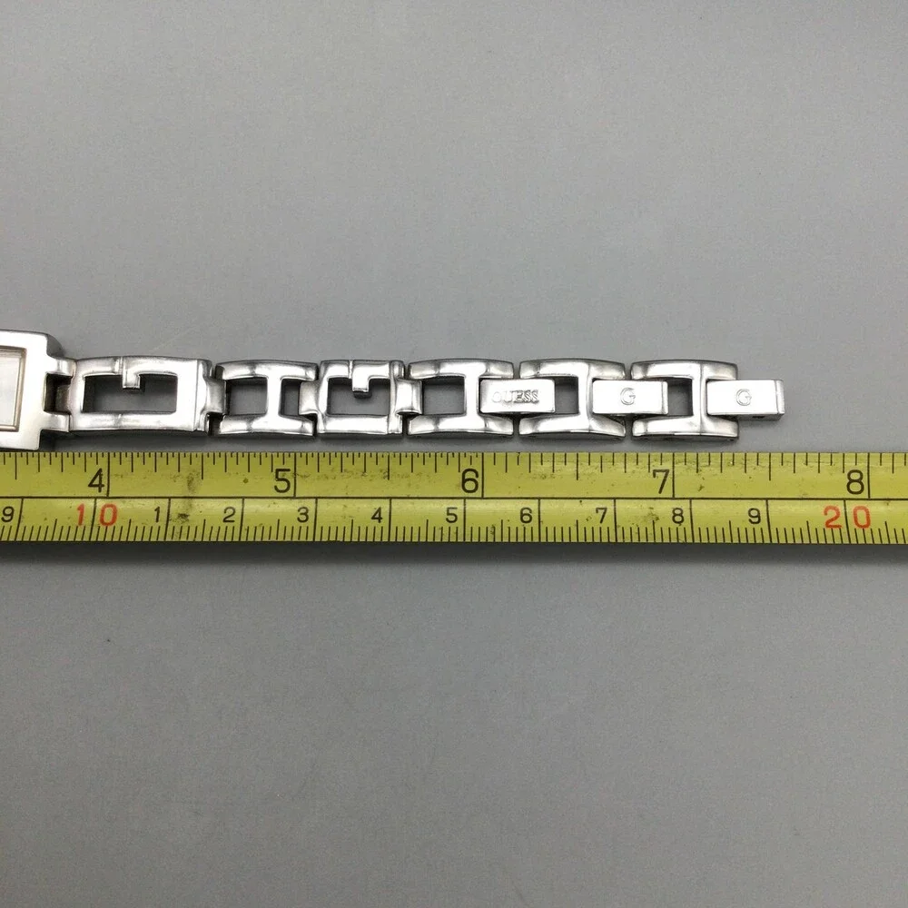 Guess G5755L Womens Watch 17mm Silver Tone Stainless Bracelet New Battery 7.5